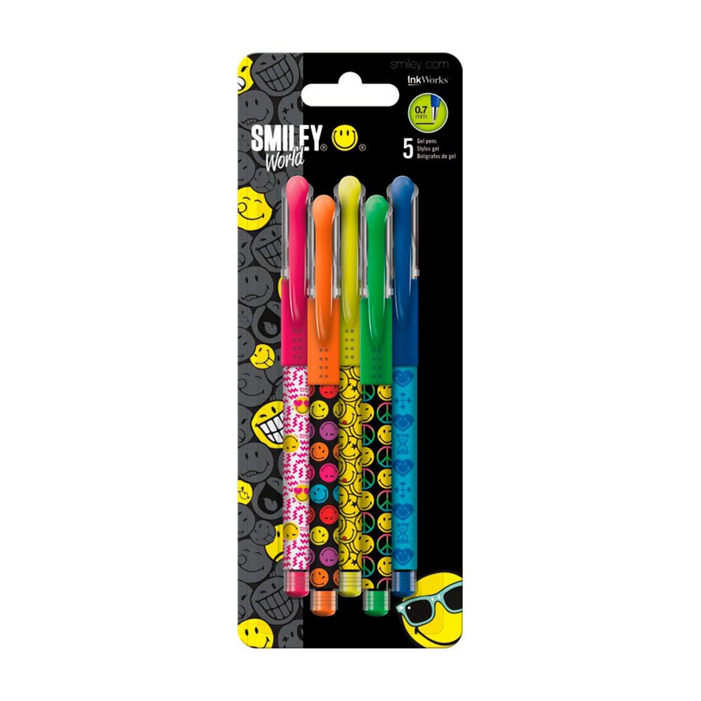 Smileyworld Colored Gel Pens - 5pk